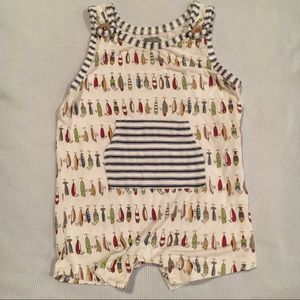 Mud Pie Baby Fishing Romper